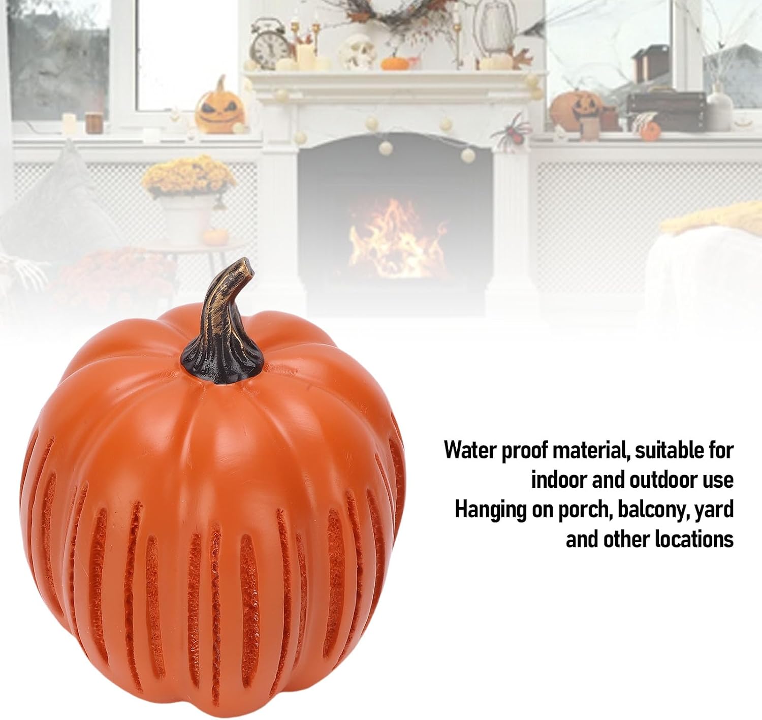 Buachois Starry Twinkle Light Pumpkin Battery Powered Waterproof Fall Decor