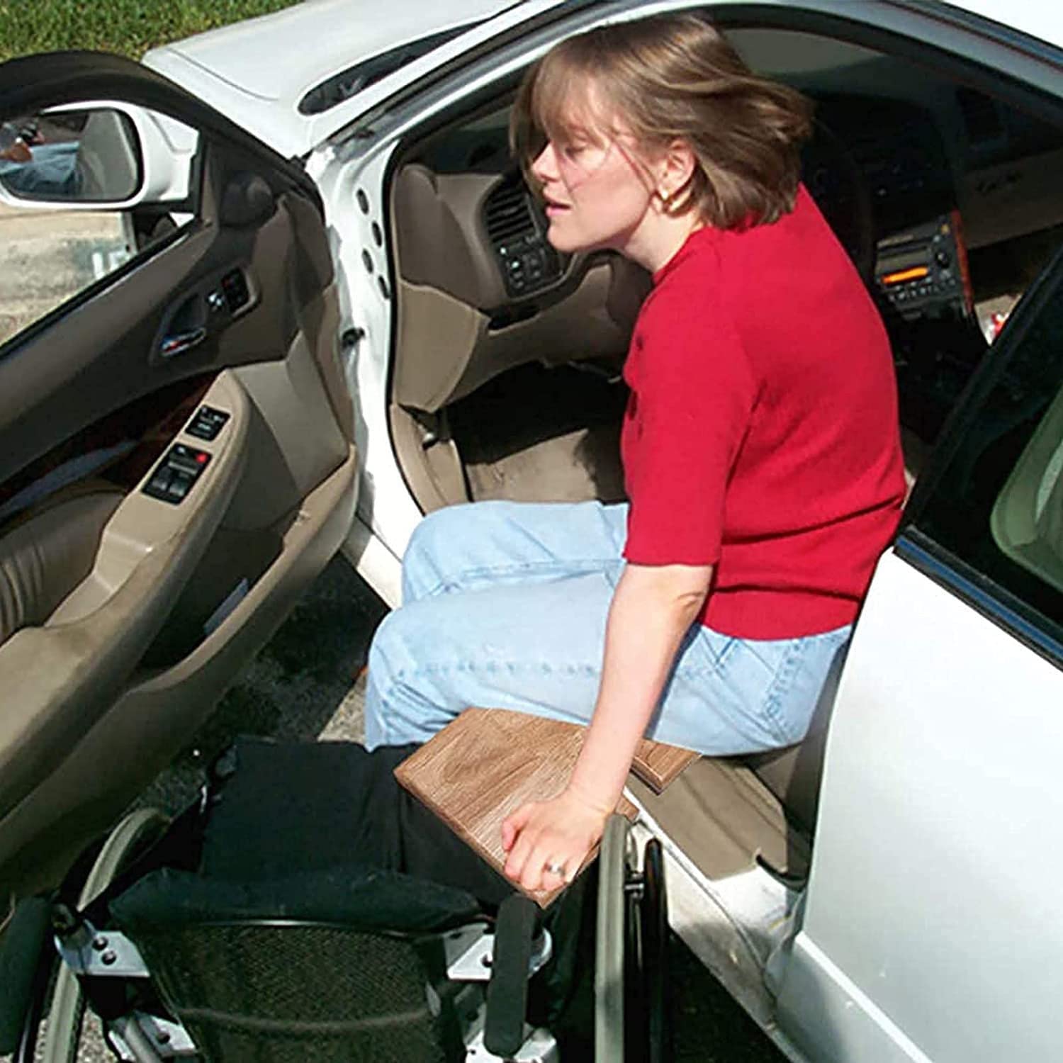 Tavola di Trasferimento per Diapositive, Dispositivo Ausiliario della Tavola di Trasferimento in Legno per Sedia A Rotelle per Anziani E Disabili, Tavole per Diapositive Ad Alte Prestazioni per I TR
