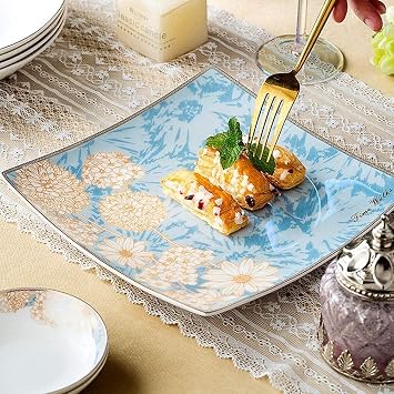 Dinnerware Sets for Dinner Party Luxury Porcelain Dinnerware Set, 60 Pieces Handmade Chinese Palace Ceramics Dinner Sets | Plates/Bowls - Tableware Combination Set