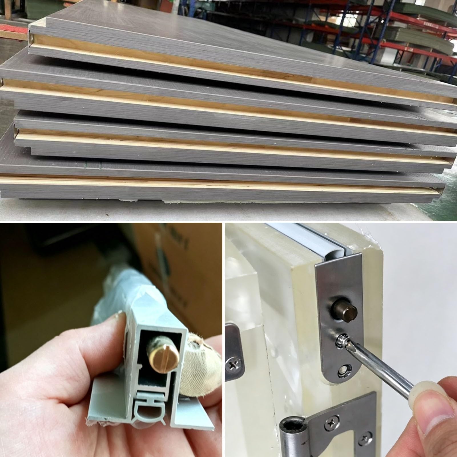 Aluminiowa, Ukryta Uszczelka Opadająca do Drzwi