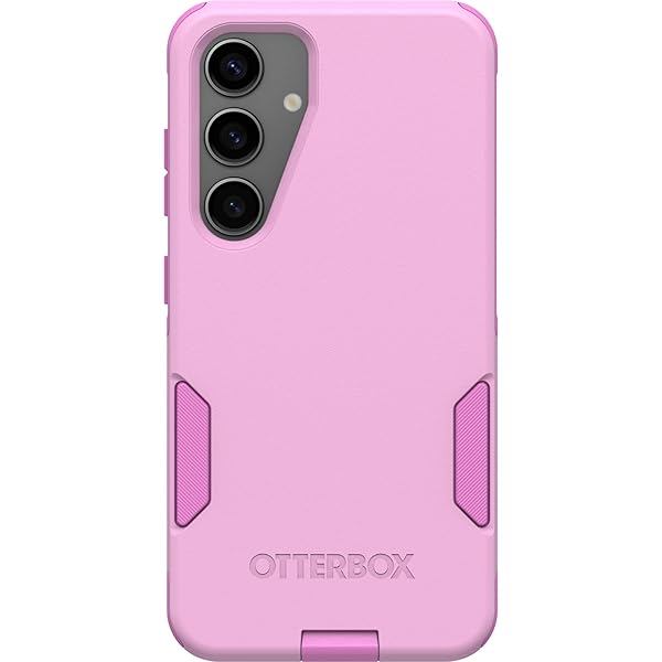OtterBox Samsung Galaxy S24 Commuter Series Case - Run Wildflower (Pink), Slim & Tough, Pocket-Friendly, with Port Protection