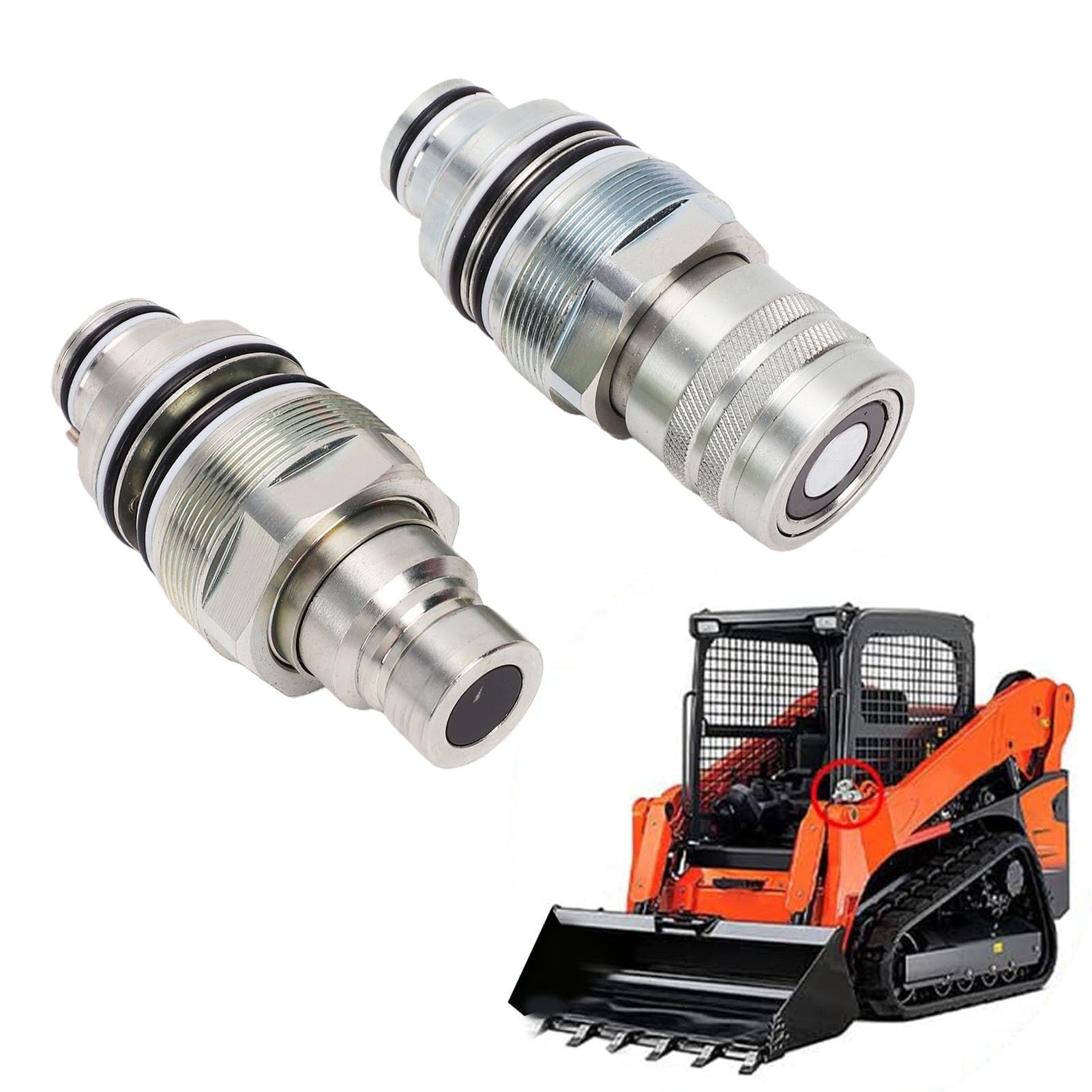 Kit de acoplador de cara plana macho y hembra, rosca de 46 mm para cargador S130 T140