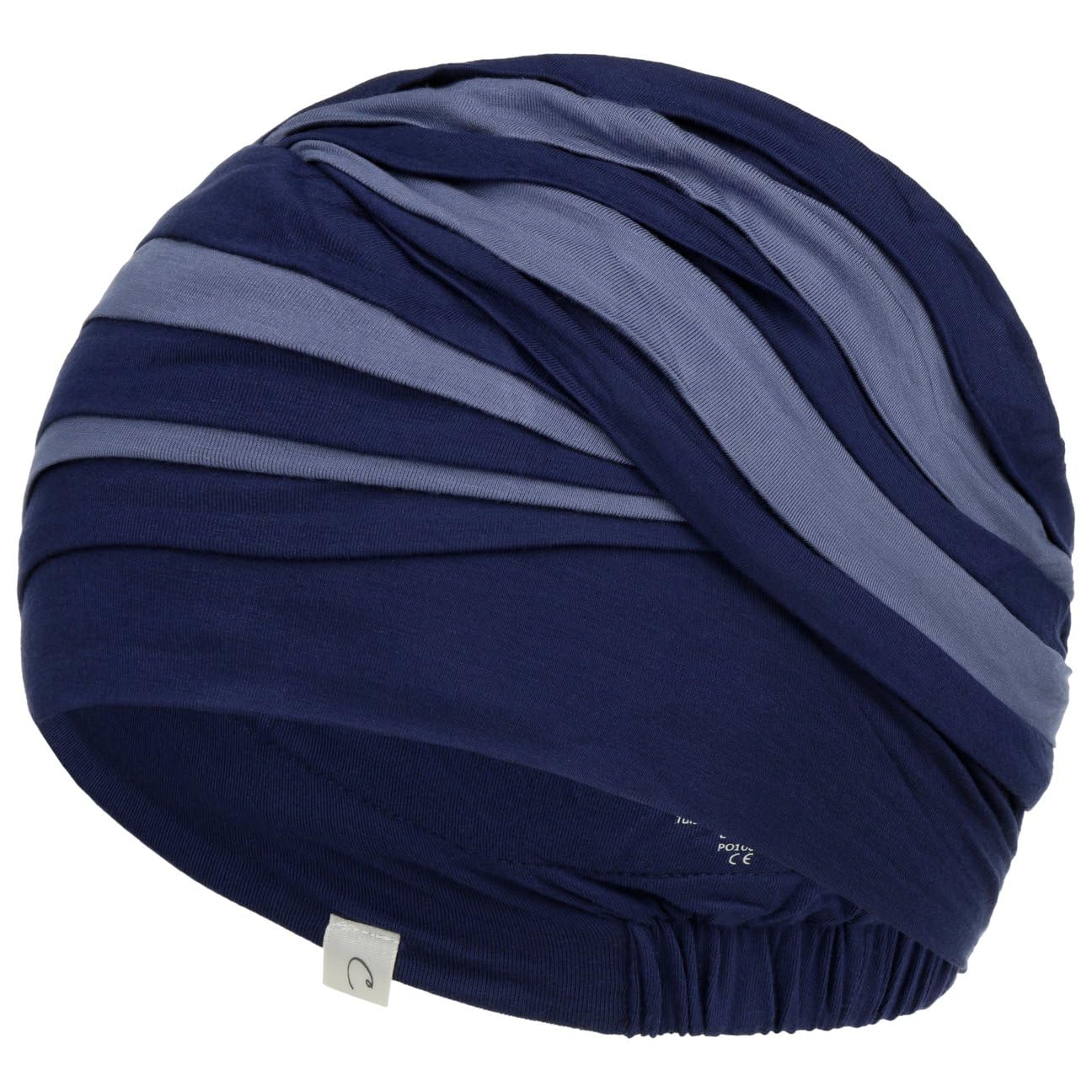 Christine Headwear Women's Dark Blue/Light Lilac Soft Bamboo Shanti Turban, Shanti Turban, One Size