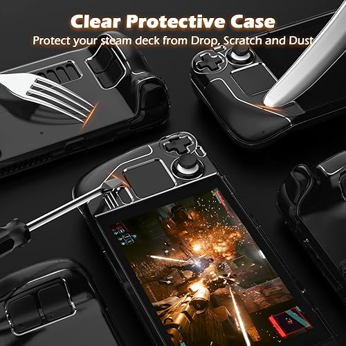 Miniatura 4 de Daydayup Funda protectora con soporte para cubierta de vapor protector de cubierta con base de soporte funda protectora completa compatible con