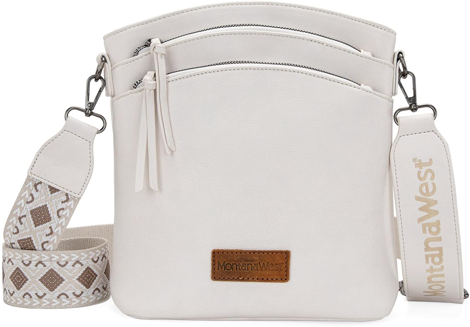 Montana West Double Compartments Cross Body Bag for Women with Adjustable Strap and Specialized Pocket