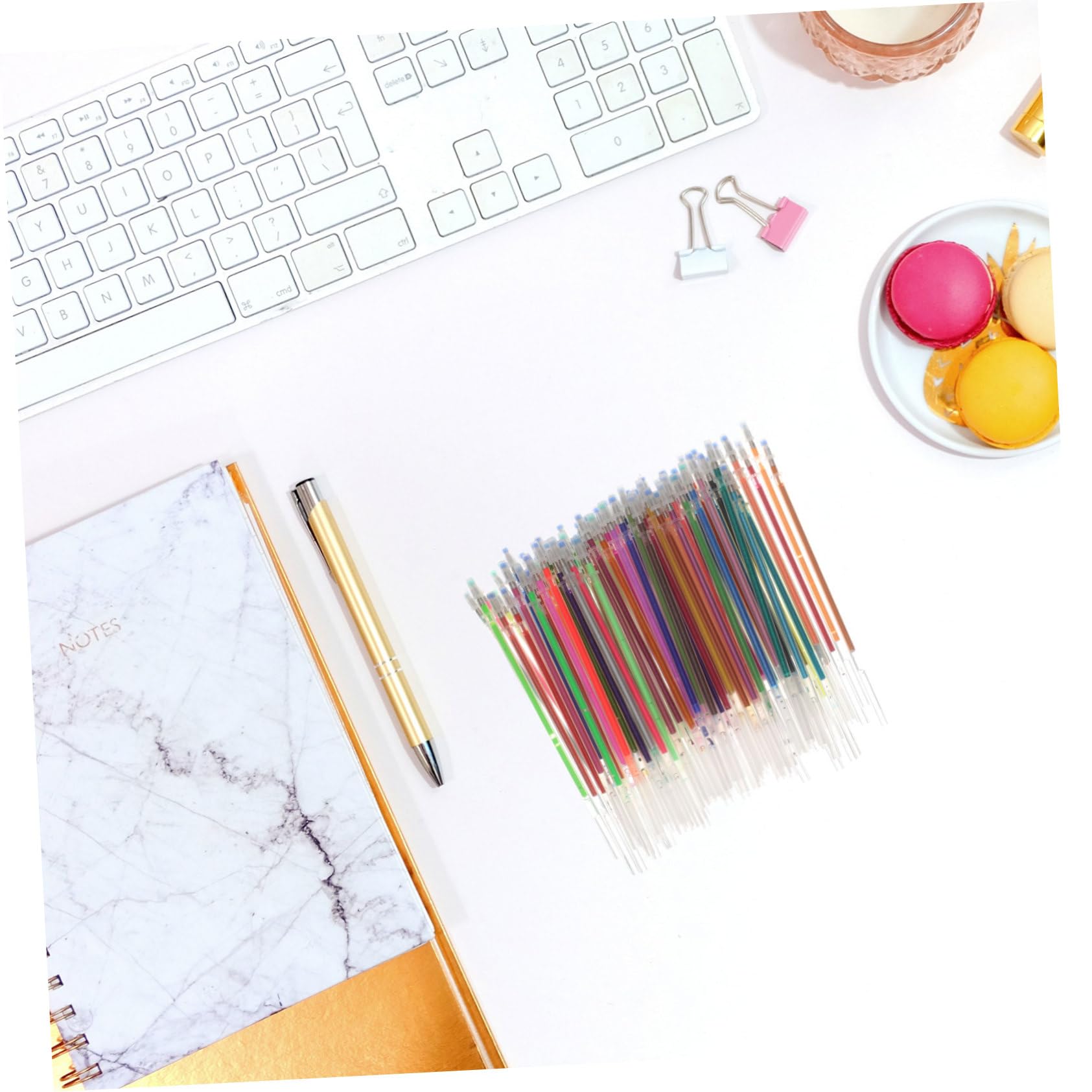 SHINEOFI 252pièces Recharge Gel Pour Étudiants Recharges Colorées Pour Dessin Et Doodling