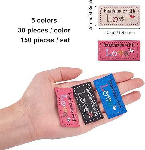 Vista 44 de Cheriswelry 300 piezas de eslabones de madera rectangular con palabra hecha a mano Schima Superba enlaces de madera ovalados etiqueta de rombo 3