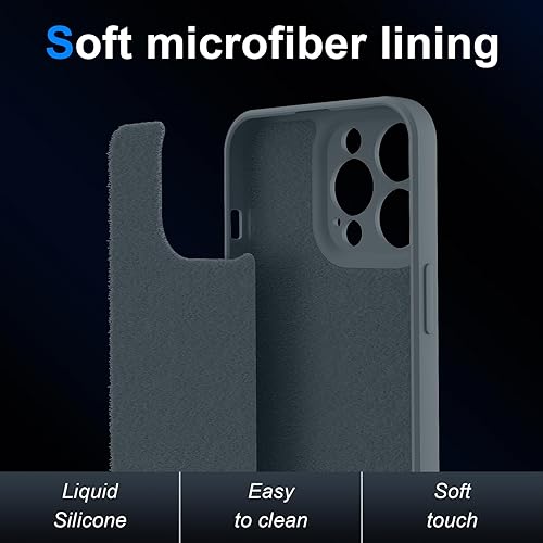 Miniatura 5 de Funda para Samsung Galaxy S23, silicona líquida de alta calidad sedosa al tacto, protección de la cámara, forro de microfibra suave antiarañazos,