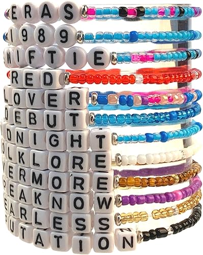 Miniatura 2 de TIPTOE&amp;KISS Juego de 12 pulseras Eras inspiradas en el álbum de Taylor, pulseras para verano, playa, amistad, regalos para mujeres y niñas