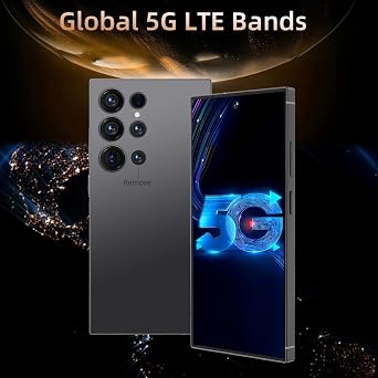 C25 Ultra 5G Unlocked Phone, 256GB+8GB Smartphone, Cell Phone Android 14 with Built in Pen, 7000mAh Battery,6.99 FHD+ Screen,108MP Camera/Dual SIM/Fingerprint Lock/Face - Black