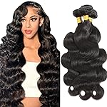 24 26 28 Inch Human Hair Bundles 12A Body Wave Bundles Human Hair Deals Quick Weave Hair Extension Natural Black