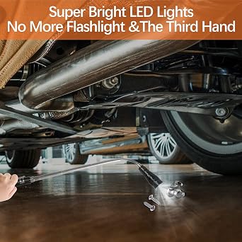 KUCHEY Magnetic Flashlight Fathers Day Dad Gifts for Men, Stocking Stuffers for Men Adults, Pickup Tool Cool Extendable Magnet Telescoping Gadgets Easter Birthday for Him Handyman