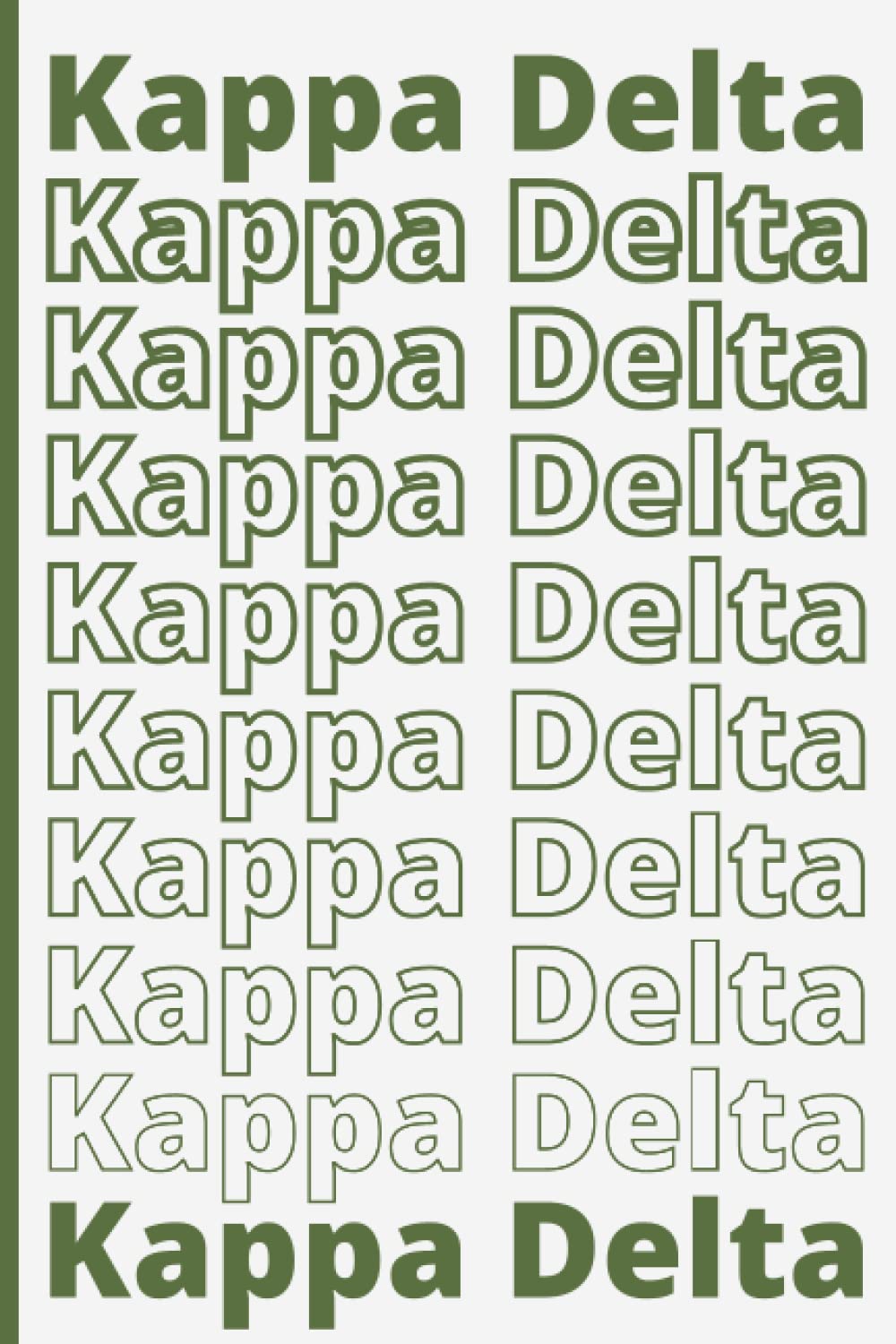 TLC PUBLICATIONSKAPPA DELTA SORORITY NOTEBOOK. KAPPA DELTA SORORITY PARAPHERNALIA. SIZE 6X9 IN INCHES. 100 COLLEGE RULED PAGES.: KAPPA DELTA SORORITY GIFT. KAPPA ... TAKING IN CLASSES. KAPPA DELTA SORORITY