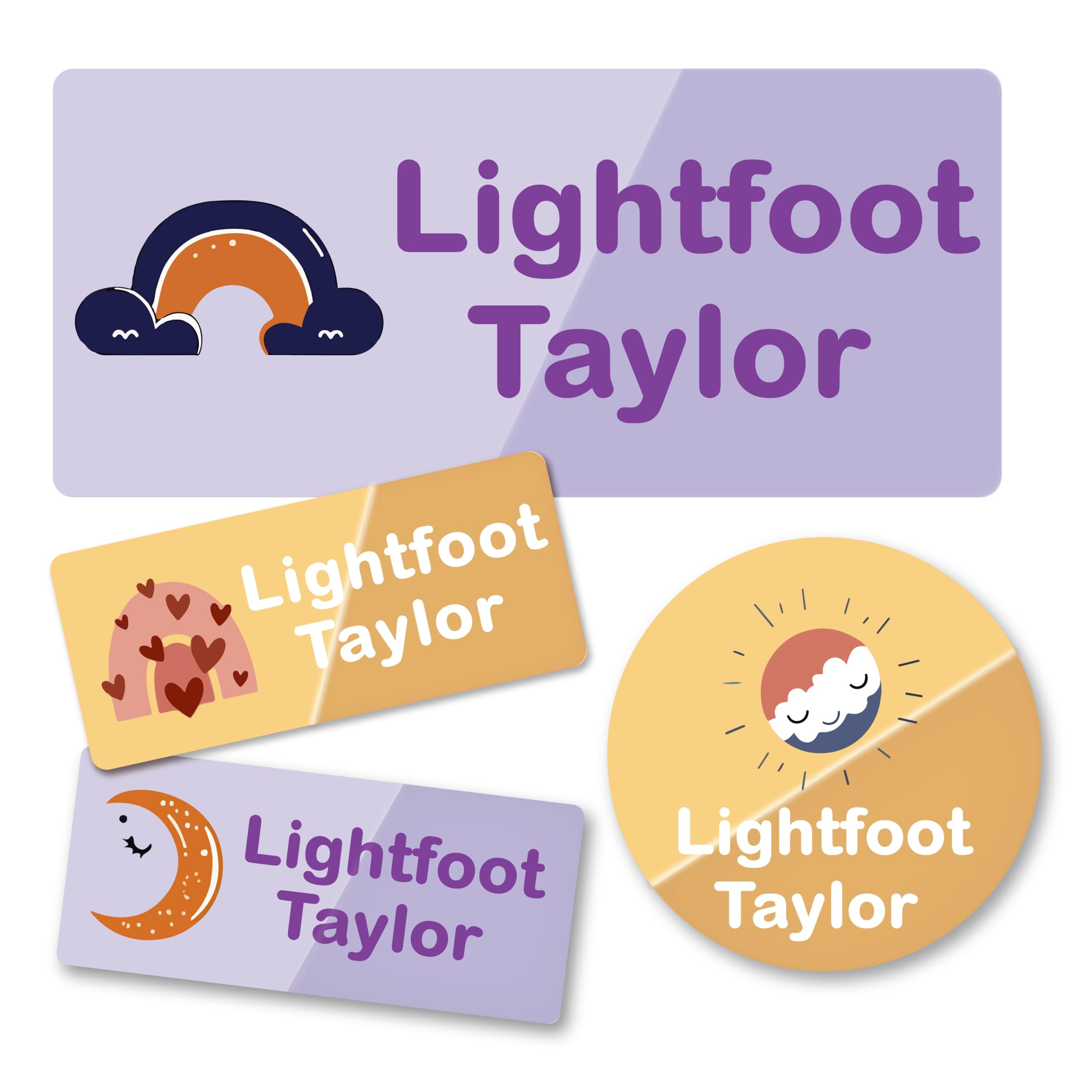 Custom Stickers, Personalised Stickers Labels, Name Labels for Clothes Kids, Waterproof Name Tags for Clothes School Supplies Nursing Home, Daycare Clothing Name Customised Gift (Style 14)