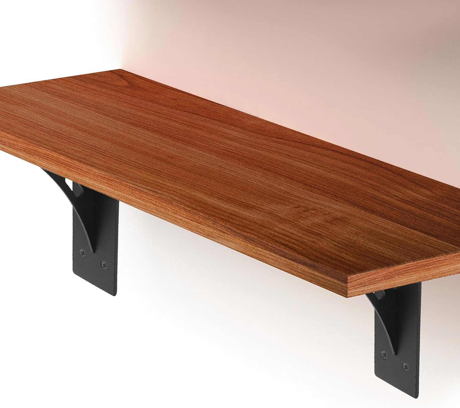 Heavy Duty Metal Shelf Brackets 2pcs Wall Mount Floating Shelf Supports for Kitchen Bedroom Garage Storage