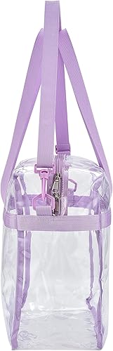 Vista 296 de Oraben Bolsa transparente transparente aprobada para estadios de 12 x 6 x 12 pulgadas, bolsa de estadio para trabajo, juegos deportivos, gimnasio