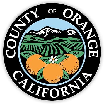 Orange county seal California sticker decal 4" x4"