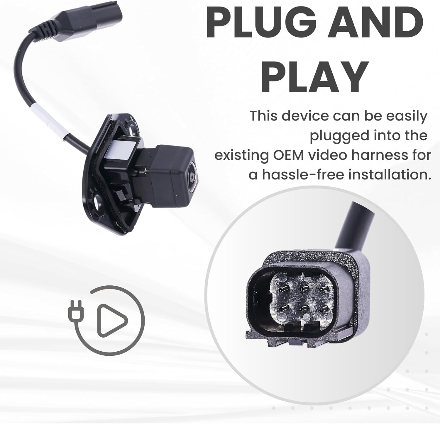 Backup Camera Replaces for 2015 2016 2017 2018 Toyota Avalon/Avalon Hybrid OE Part# 8679007020, 86790-07020