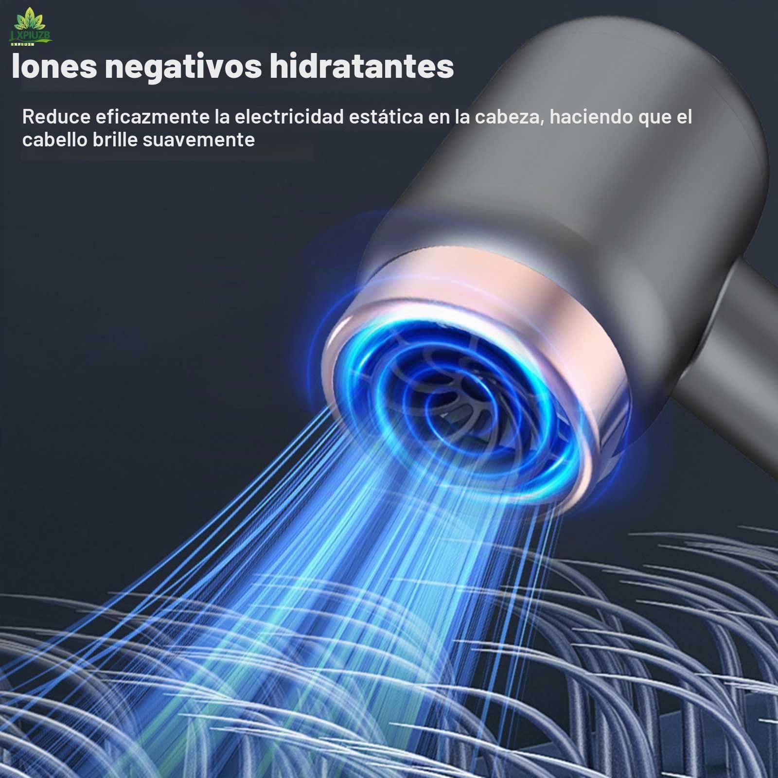 Secador De Pelo Sin Cable, 3 Velocidades De Aire Caliente Y FríO Recargable Secador Pelo Viaje, Cuidado del Cabello A Temperatura Constante 1000w Ion Negativo Secador Pelo Profesional
