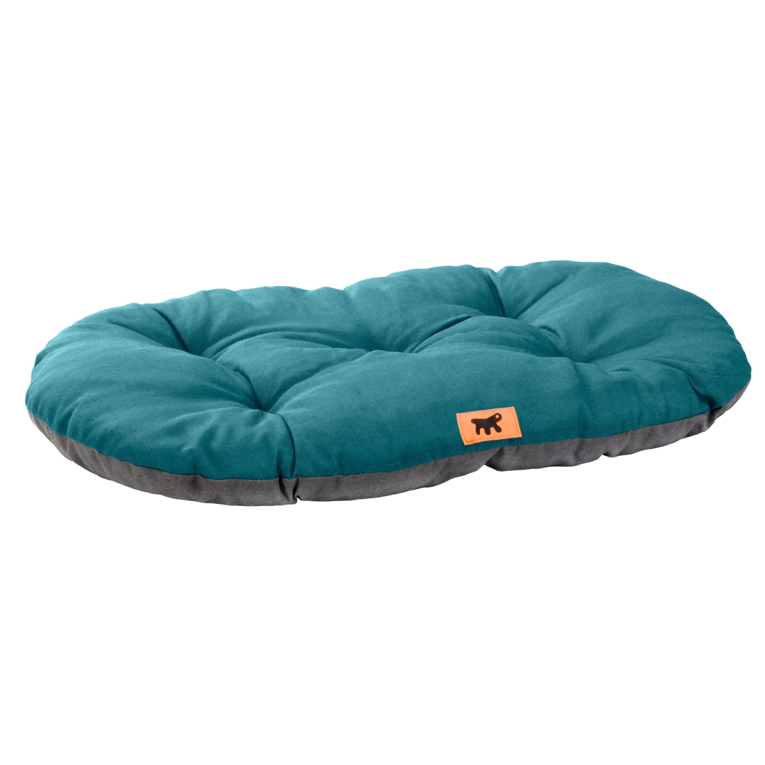 Ferplast Dog Bed Large Dog Cushion Washable Pet Mattress in Cotton with Soft Padding, 85 x 55 cm. Turquoise โ image 1