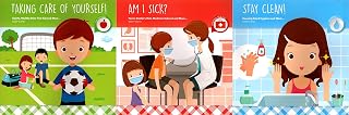 Stey Clean, Am I Sick?, Care of Yourself! - Hygiene, Keeping Healthy, Healthy Diet - Keep Safe Collection Children's Books (Set of 3 Books)