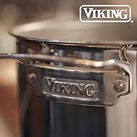 Vista 7 de Viking PureGlide Pro - Horno holandés antiadherente de 3 capas con tapa, fabricado sin PFAS, olla de inducción de 6 cuartos de galón, superficie