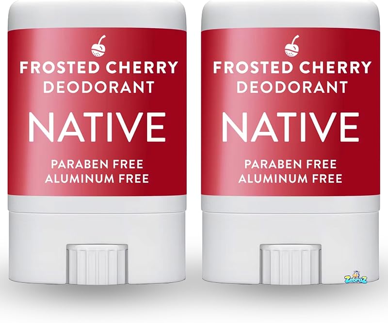 Holiday Limited Edition Aluminum-Free Mini Deodorant - Travel Size - Frosted Cherry - 0.35oz - Pack Of 02