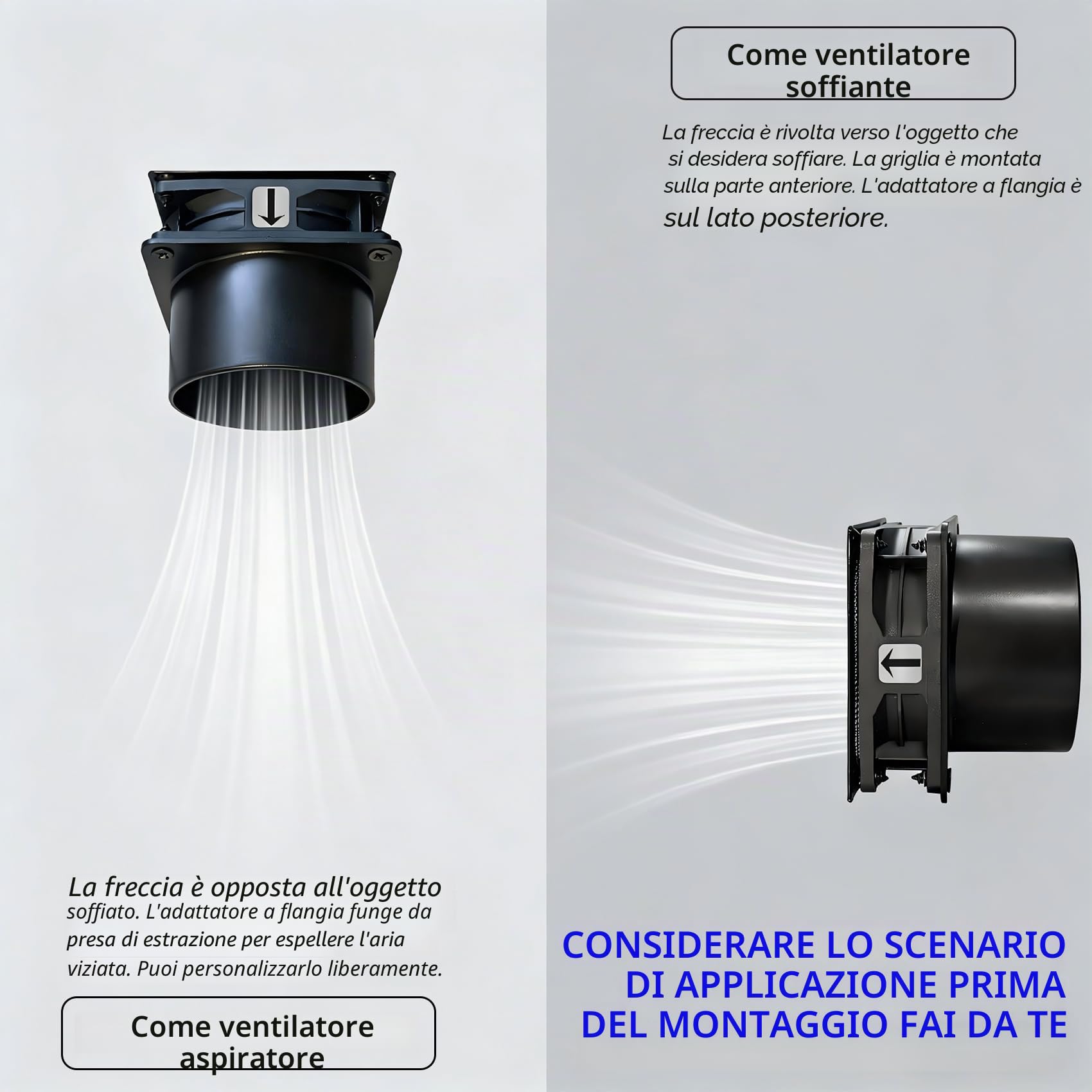 Ventilatore in linea da 80 mm, 4500 giri/min, DC12 V, doppio cuscinetto a sfera, kit estrattore di scarico aria per laser 3D, cabina di verniciatura (controller display LED, flangia di canale da 75 mm