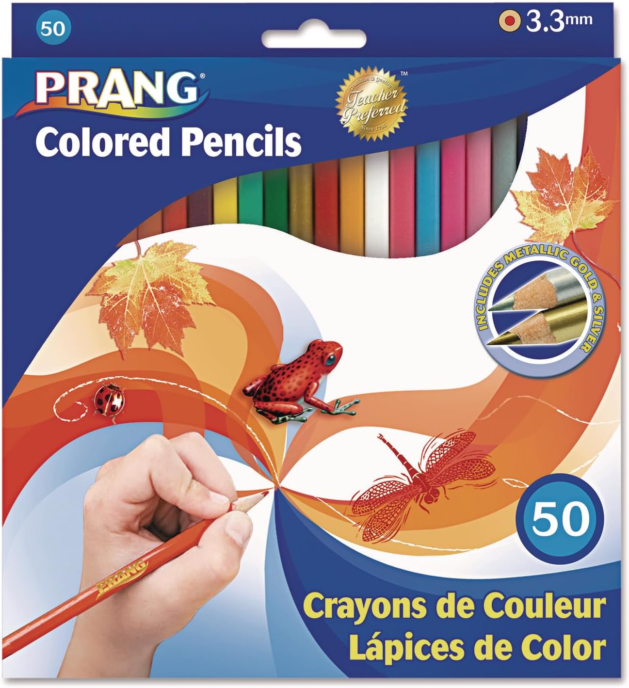 Prang – Colored Woodcase Pencils, 3.3 mm, 48 Assorted Colors/set Prang – Colored Woodcase Pencils, 3.3 mm, 48 Assorted Colors/set