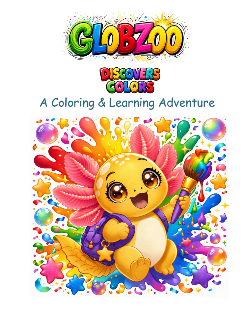 Globzoo and the Colorless Caves: A Bilingual Coloring and Learning Adventure for Little Ones Ages 2-6