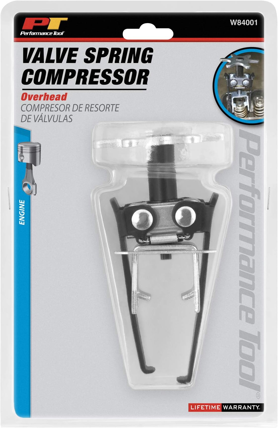 W84001 Overhead Valve Spring Compressor, Black
