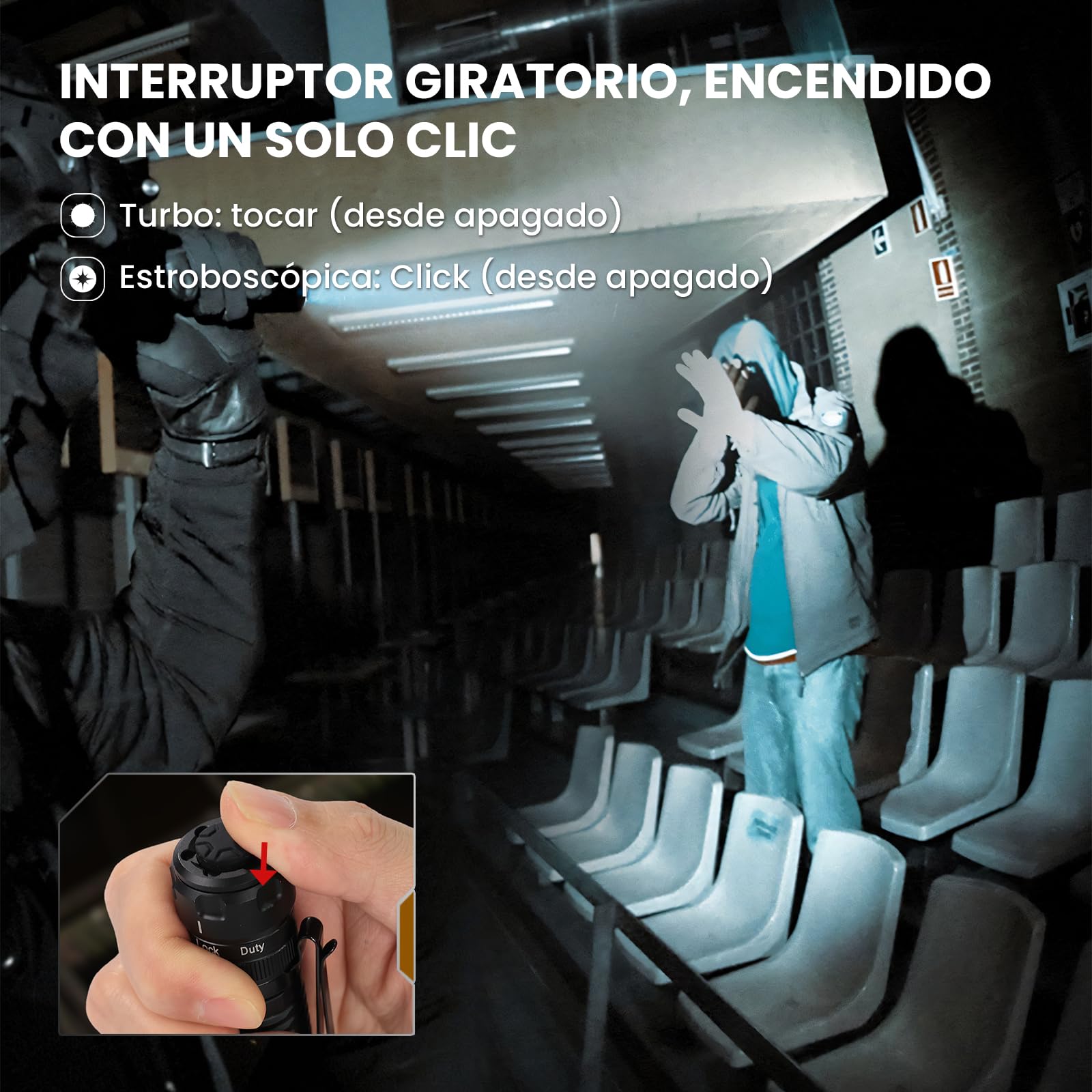 Sofirn SK1 Linternas LED Alta Potencia 1300 Lumen 479m Magnetica IPX8 | Linterna Tactica;USB-C Recargable MAX 200h;Interruptor Magnetico;6 Modos;IPX8 Impermeable Aluminio;Camping Caza Rescate EDC