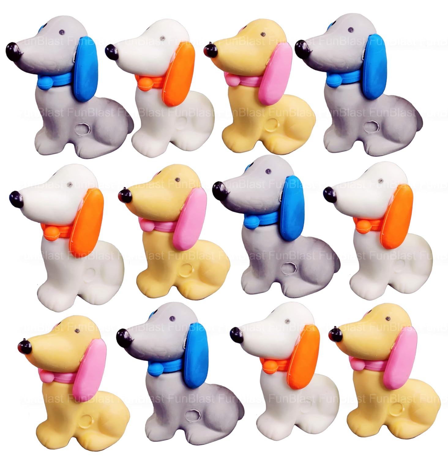 FunBlast Eraser for Kids Dog Eraser Set for Kids, Stationary Set for Kids, Rubber Eraser for