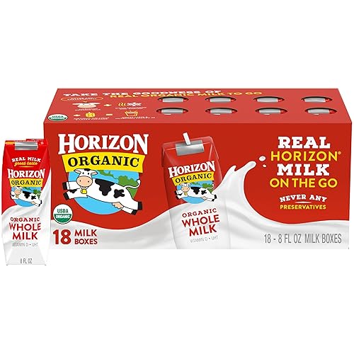 Miniatura 75 de Horizon Organic Cajas de leche bajas en grasa, fresa, 8 onzas, paquete de 6