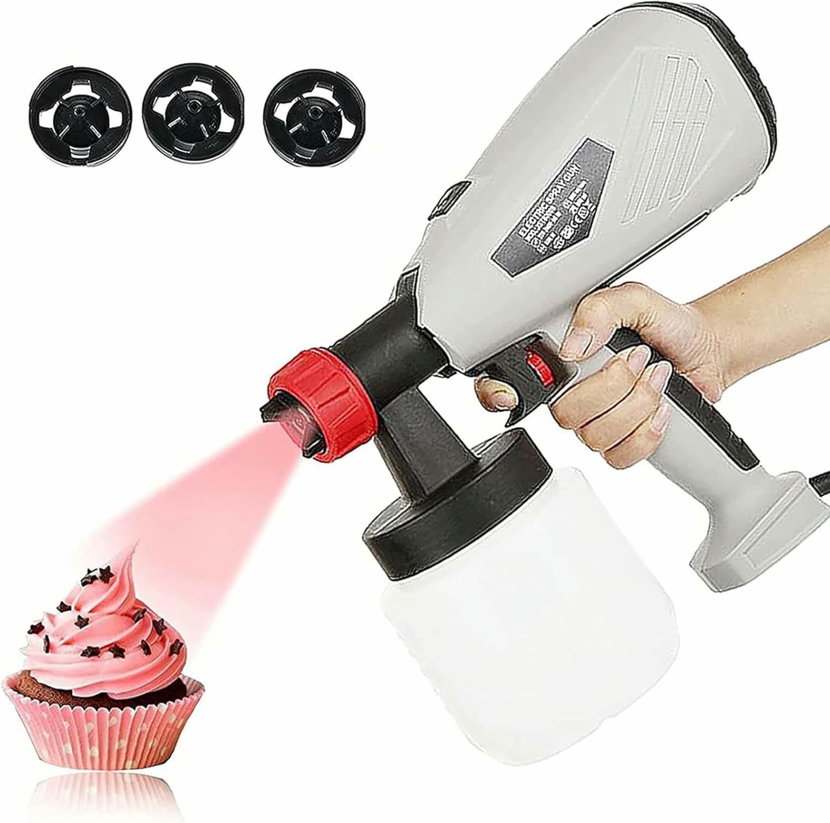 Pistolet à peinture électrique pour gâteaux 500W et décoration de desserts