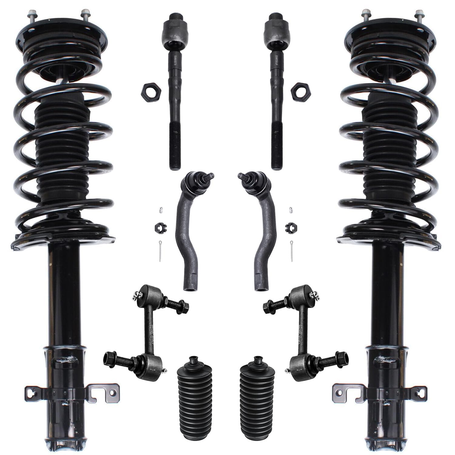 Detroit Axle - 10pc Front Suspension Kit for Ford Edge Lincoln MKX 2007
