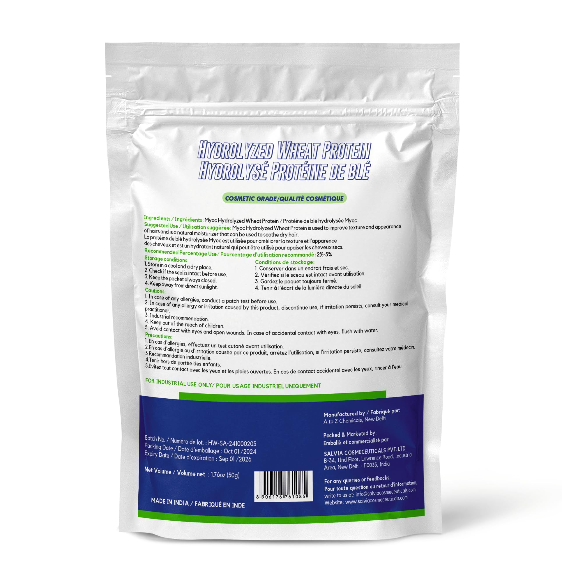 Myoc Hydrolyzed Wheat Protein - Powder - 50g - Image 2