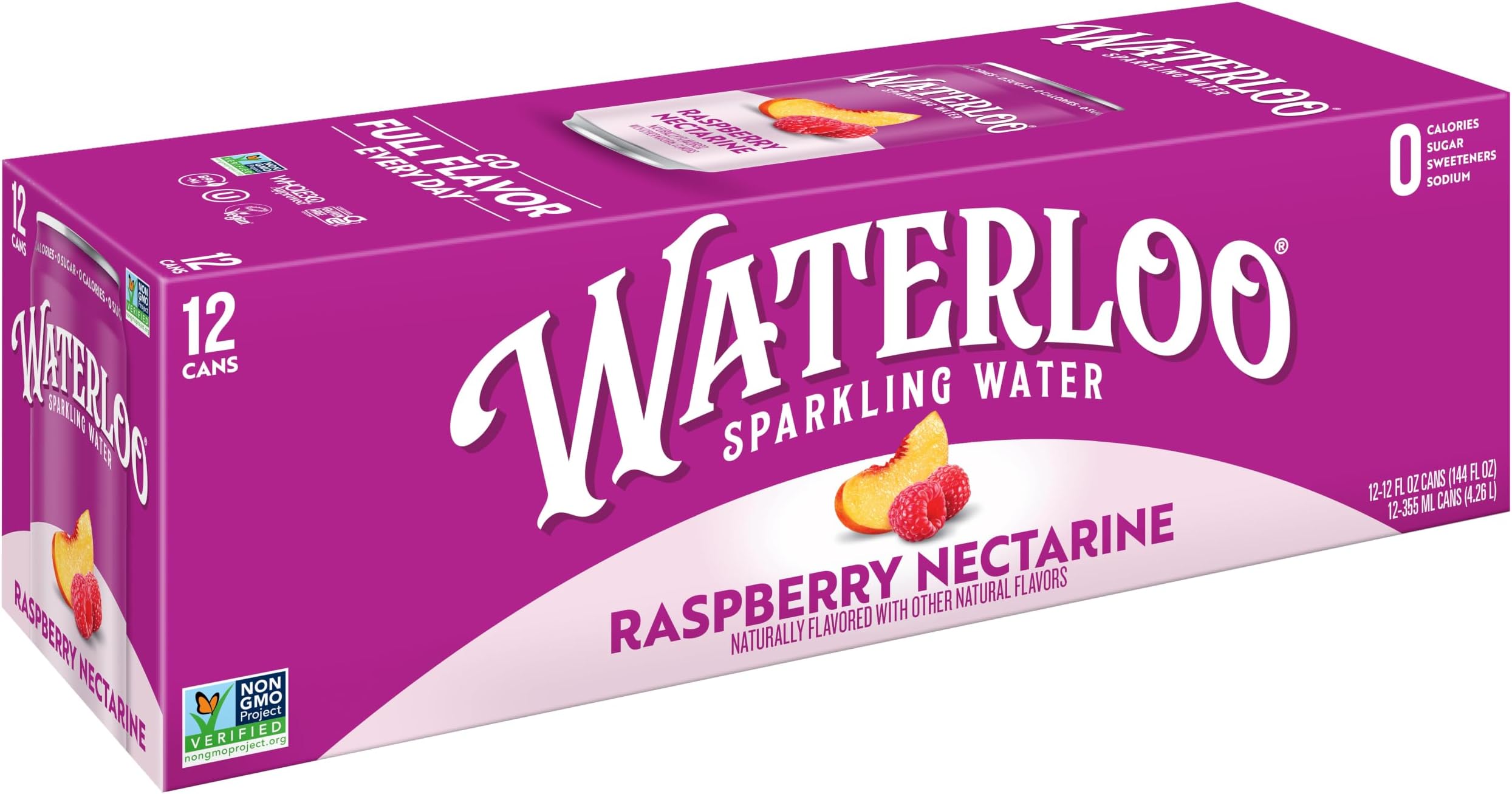 Raspberry Nectarine, 12 Fl Oz Cans (Pack of 12)