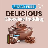 Vista 4 de Simply Delish Mezcla instantánea de pudín de chocolate, postres sin culpa a base de plantas, todo natural, sin azúcar, sin OMG, sin gluten, sin