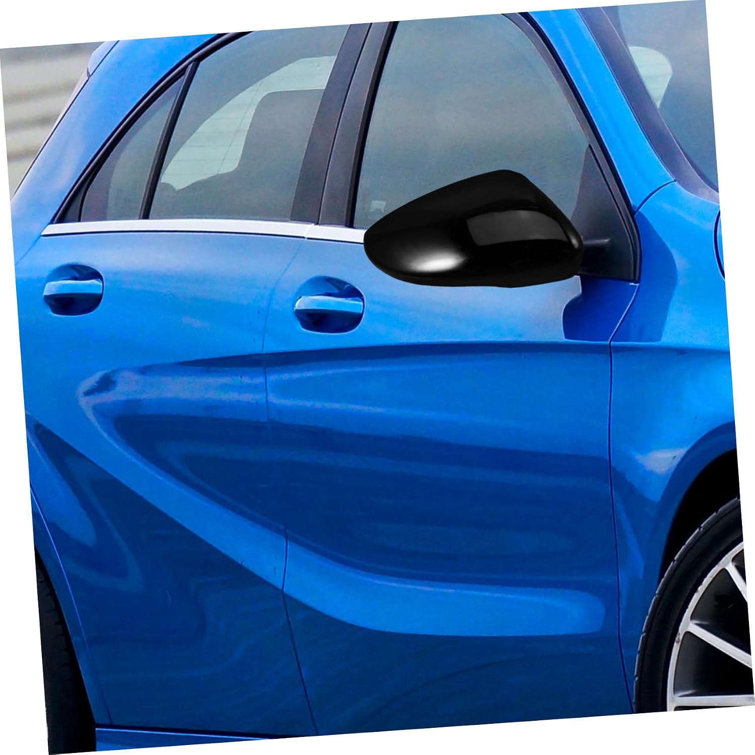 Car Mirror Cover for and More Stylish Left Side Rearview Mirror Cap Easy Installation Glossy Finish