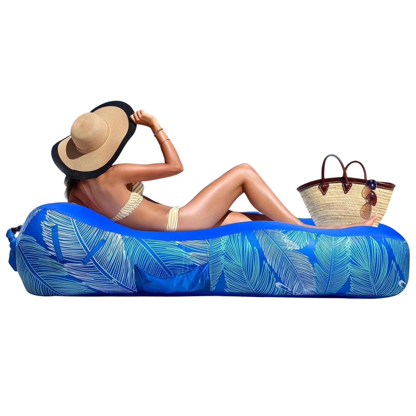 Chaise à Air Gonflable de Bivouac pour Vos Pique-Niques et Journées Plage