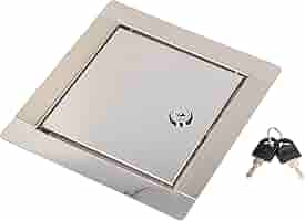 Sportello Ispezione In Acciaio INOX 150x150mm | Per Incasso In Parete | Finitura Spazzolata - Foto 2