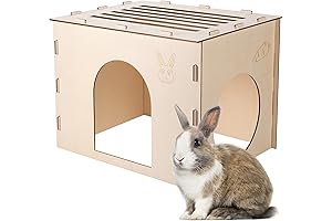 Woiworco Rabbit Hidey House for Small Animals