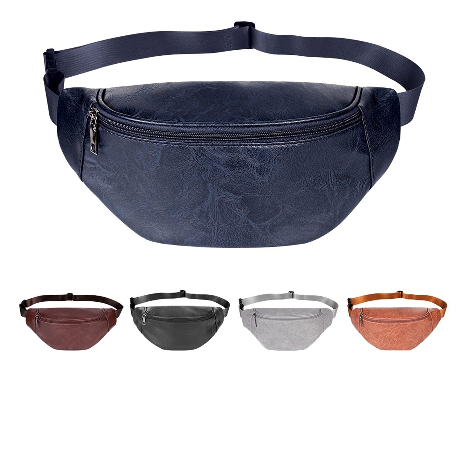 Bum Bag saszetki na talię, modna torba na talię Casual Hip Leather Pack Mężczyźni Kobiety Wodoodporna torba na klatkę piersiową Etui na telefon do sportów na świeżym powietrzu