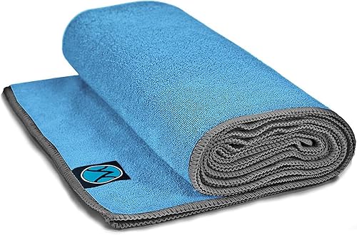 Toalla de yoga de microfibra antideslizante para esterilla de yoga, toalla de yoga caliente para sudor y agarre, 24 x 72 pulgadas