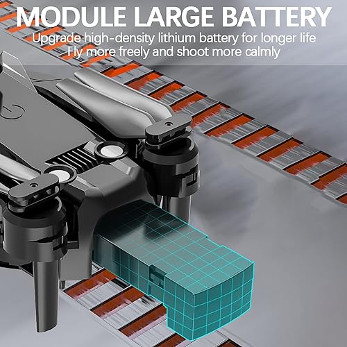 Miniatura 5 de Leadmall S165MAX Dron de cuatro caras para evitar obstáculos cuadricóptero de posicionamiento cámara dual de alta definición ajuste eléctrico avión