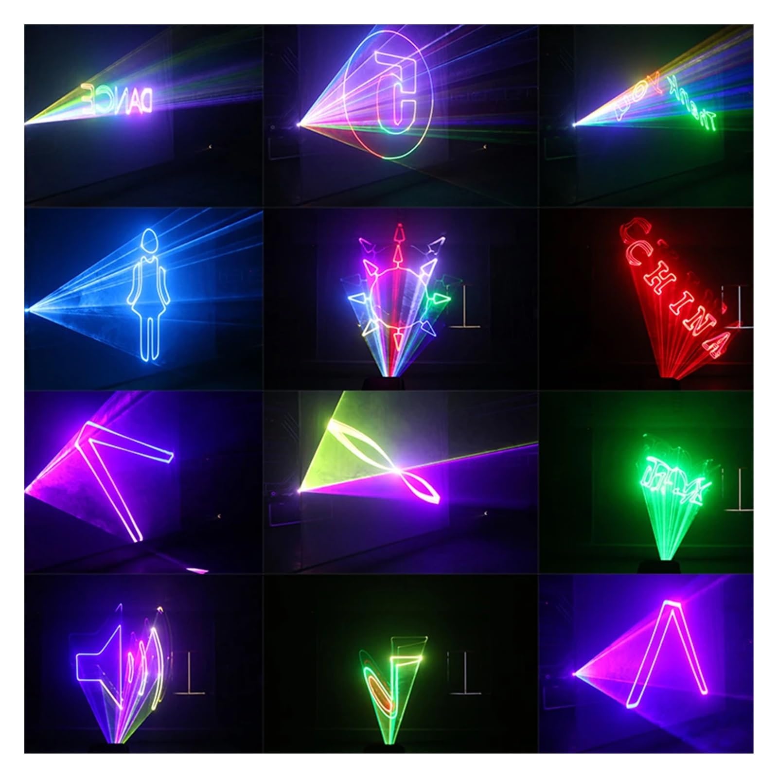 Luci per Feste, F2750A Animazione Luce DJ Discoteca Illuminazione da palco Matrimonio Compleanno Festa Proiettore remoto