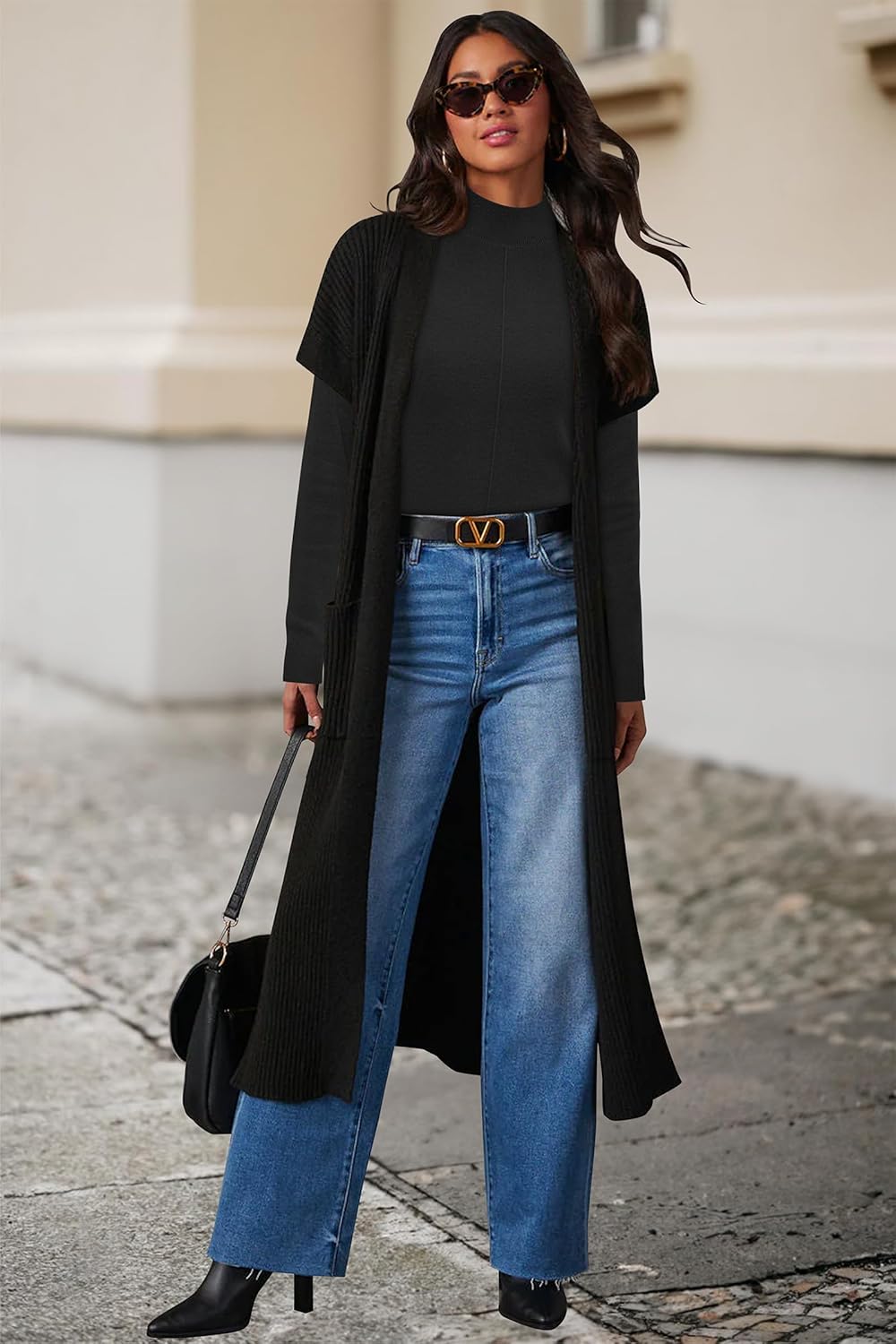 Arach&Cloz Women's Wool Blend Fall Sweaters Mock Neck Business Casual Outfits - Image 4