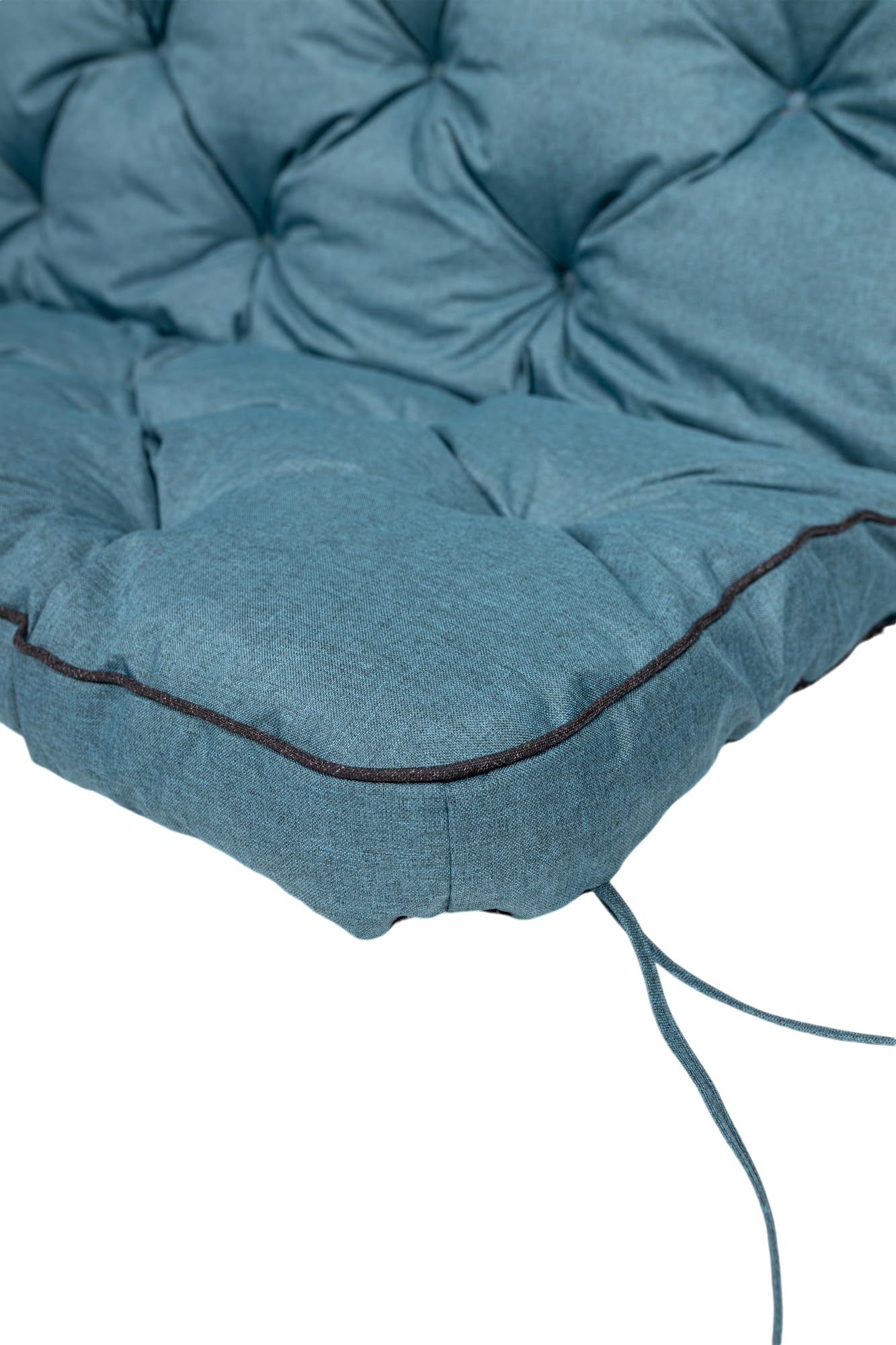 TexDeko® Bankauflage mit Rückenlehne für Hollywoodschaukel 170 x 50 x 56cm Gartenschaukelkissen gemütliche Sitzauflage Gartenbankauflage Polsterauflage wasserabweisend UV-beständig (Türkis)