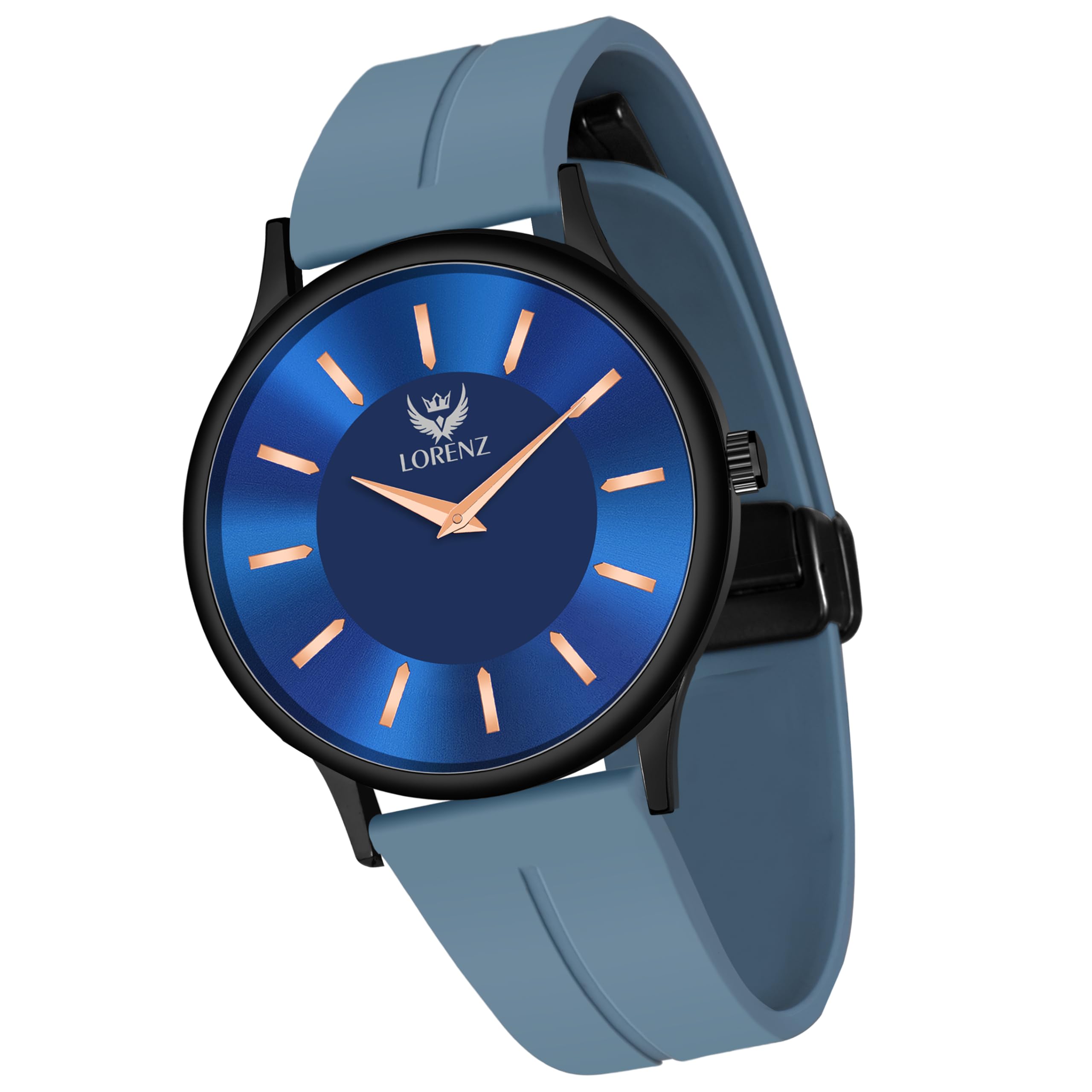 LORENZ Slim Case Analog Watch with Blue Magnetic Lock Strap|Watch for Men & Women| MK-4075R (B0CT3N76V5) Amazon Price History, Amazon Price Tracker